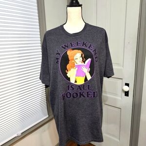 Disney Princess Belle "My Weekend Is All Booked" Gray Graphic T-Shirt